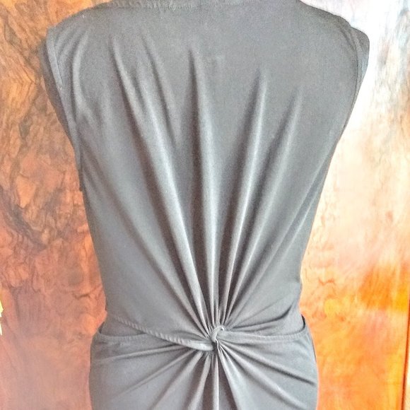 black twist dress size S/M - Picture 3 of 4